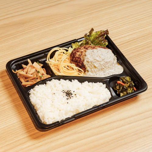 A.ハンバーグキノコクリーム