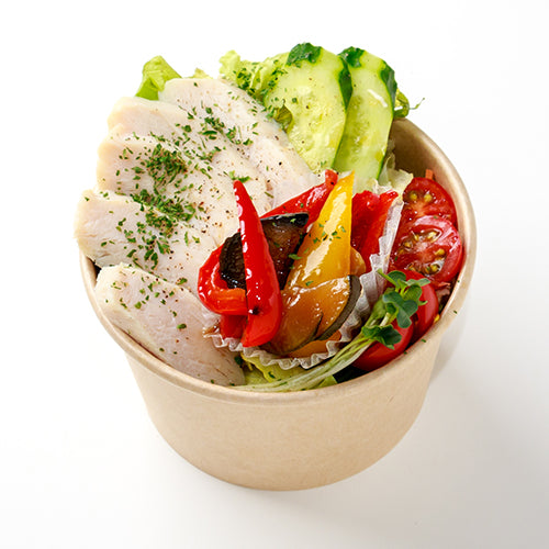 D.鶏ハムと野菜マリネサラダ