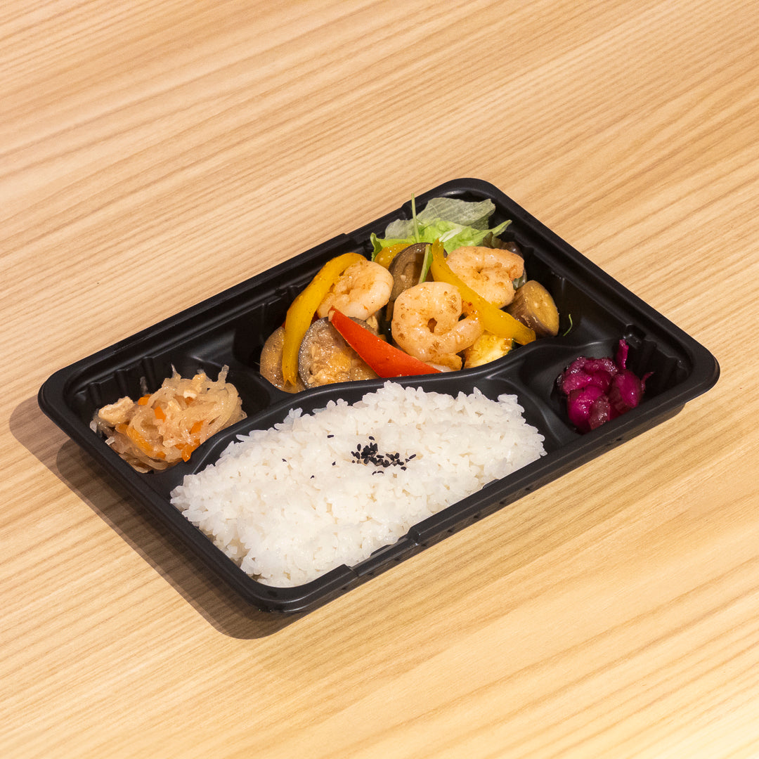 B.夏野菜ガーリックシュリンプ弁当