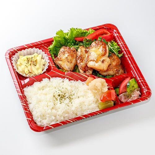 A.ガーリックペッパーチキンのグリル弁当